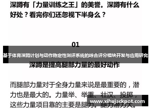 基于体育深蹲计划与动作稳定性测评系统的综合评分模块开发与应用研究